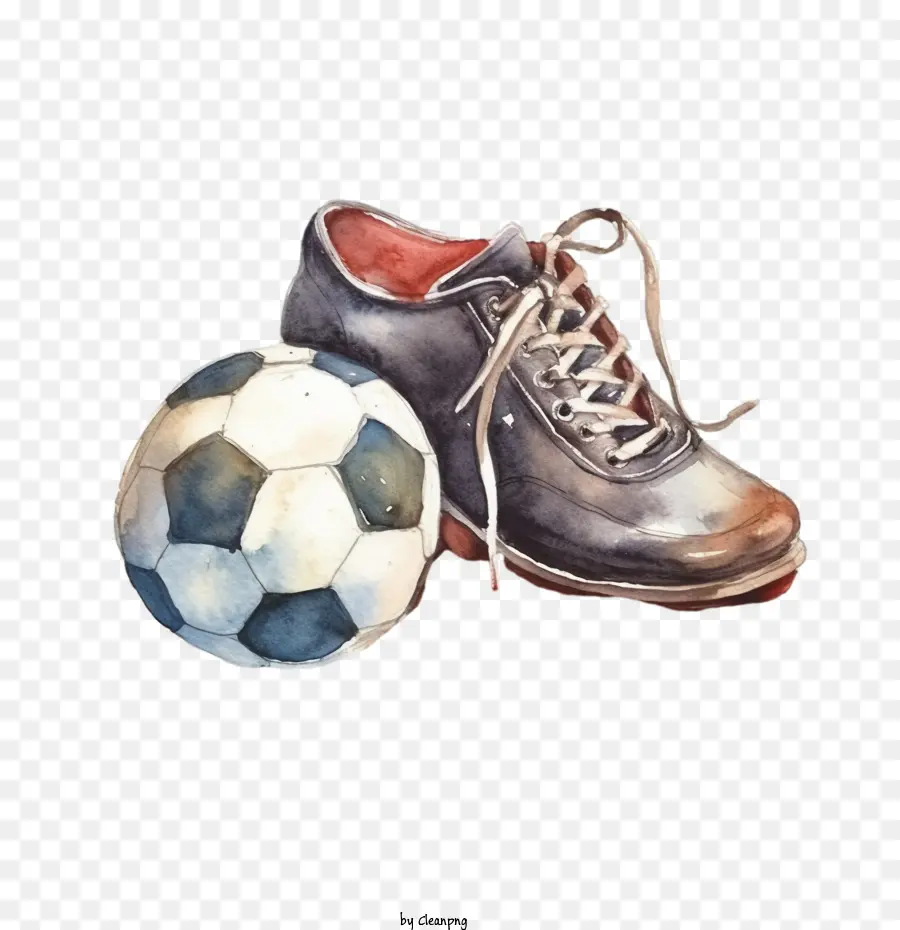 Sepatu Bola，Sepatu Sepak Bola Dan Bola PNG