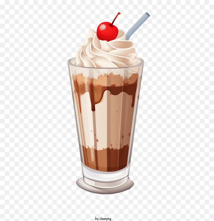 Milkshake Coklat，Minuman Kocok Susu PNG