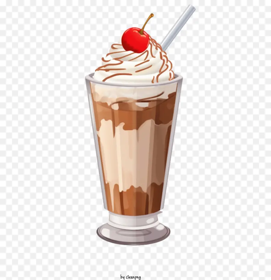 Milkshake Coklat，Minuman Kocok Susu PNG