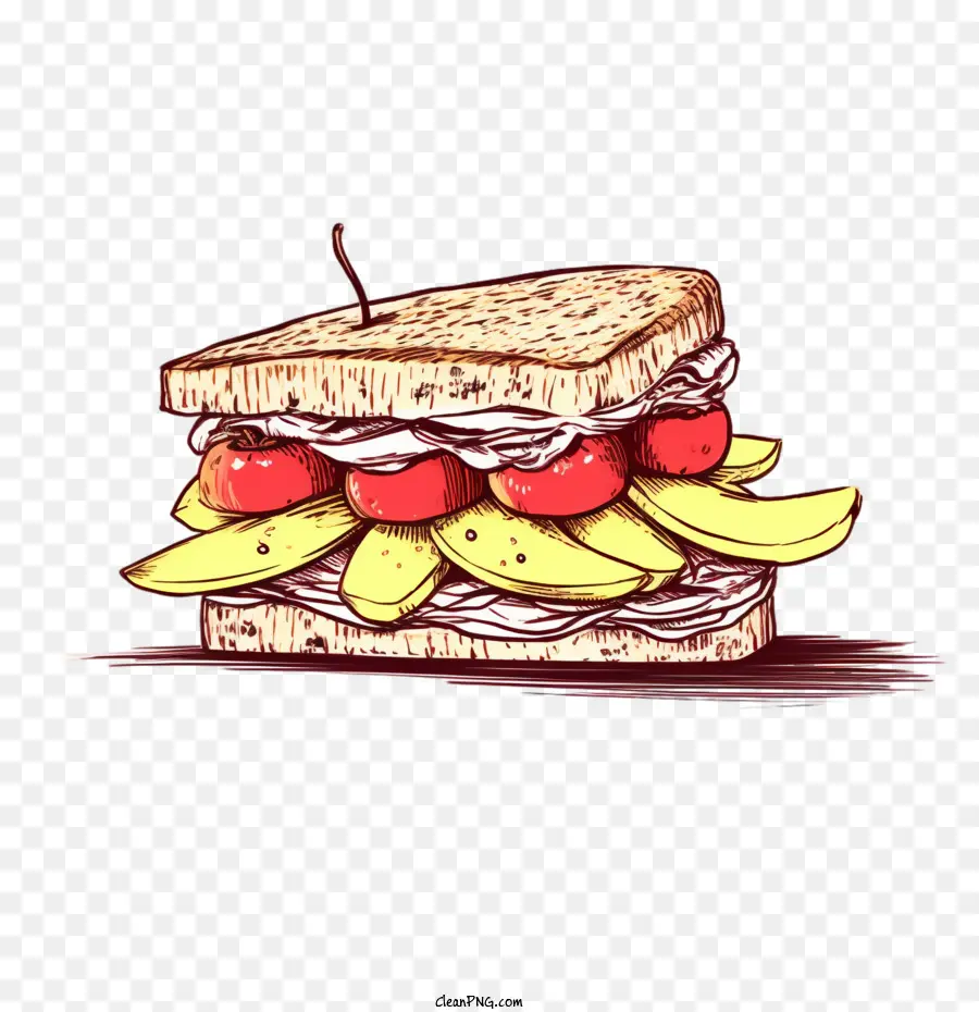 Sketsa Sandwich，Sandwich PNG