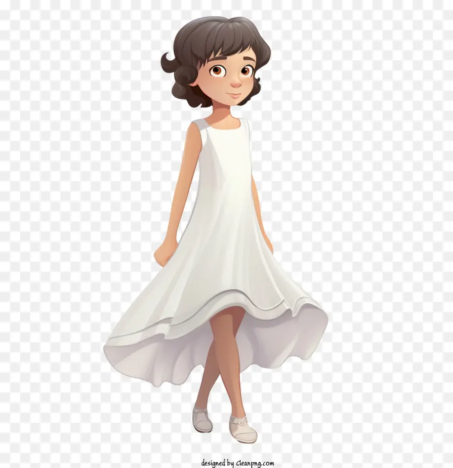 Gaun Putih，Gadis PNG