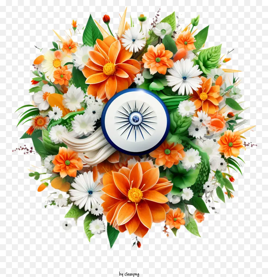 India Hari Kemerdekaan，Bunga PNG