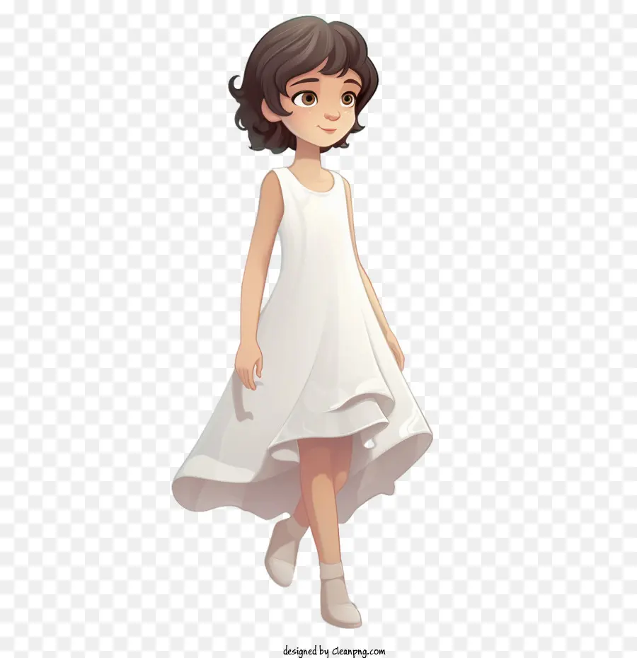 Gaun Putih，Gadis PNG