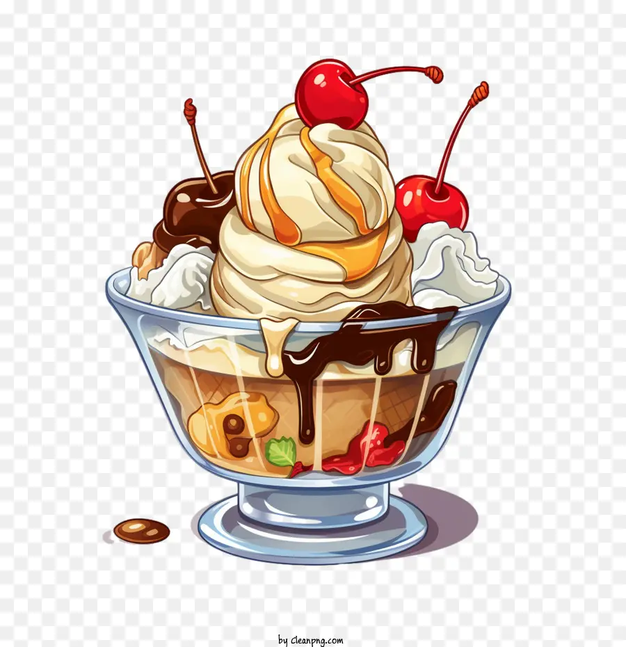 Es Krim Sundae，Sundae PNG