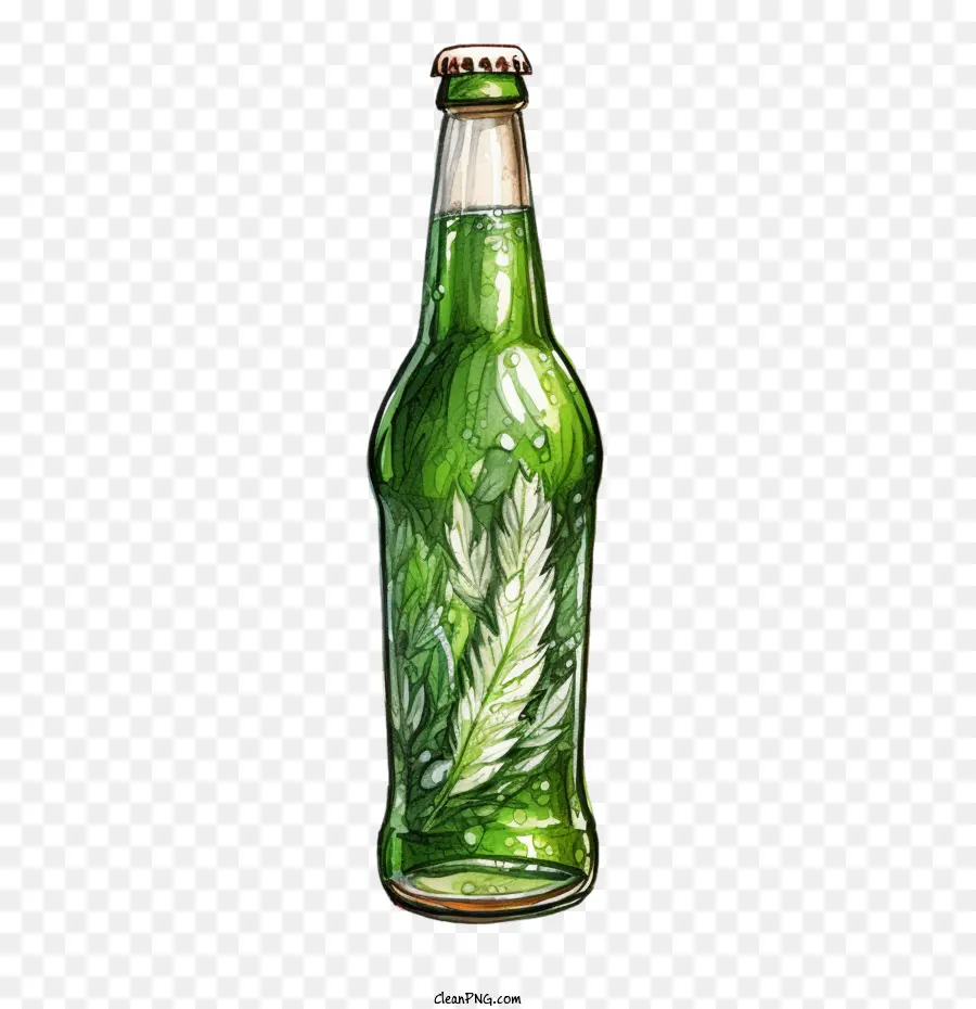 Botol Bir，Botol Hijau PNG