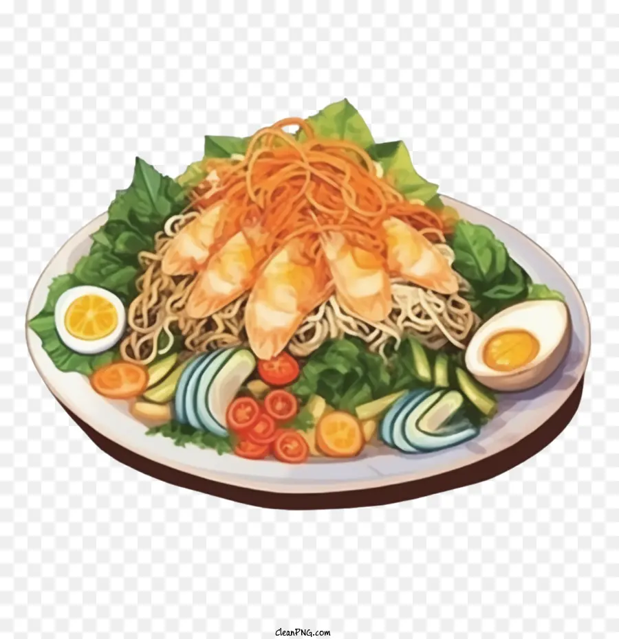 Mie，Mie Udang PNG