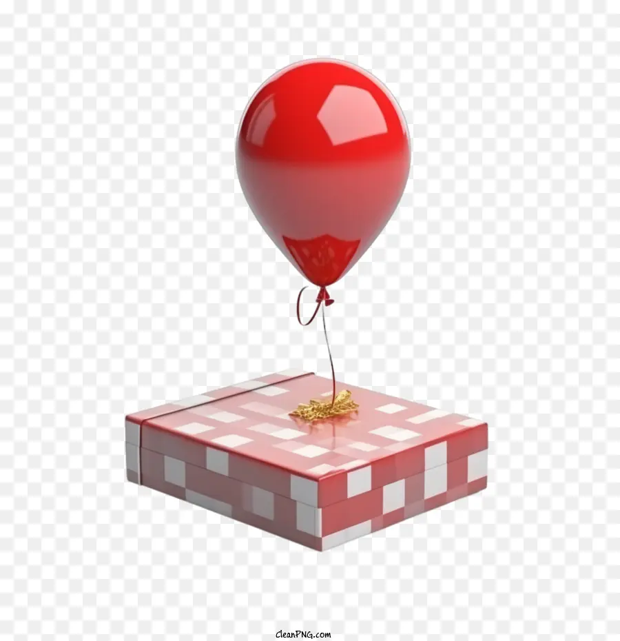 Balon Merah，Merah Kotak Hadiah PNG