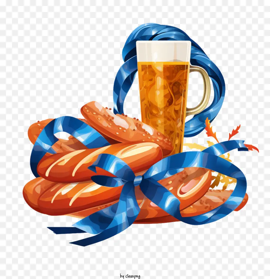 Oktoberfest，Bir Dan Pretzel PNG