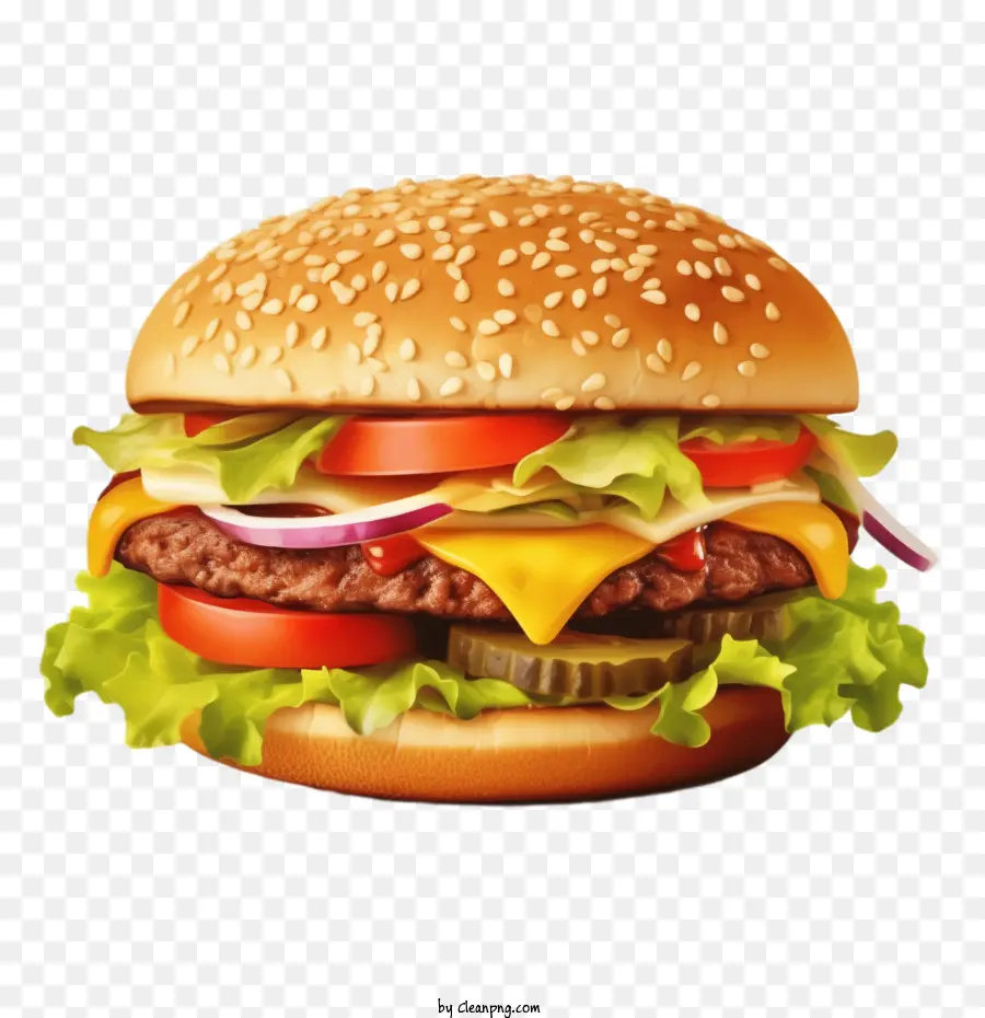 Hamburger，Burgernya PNG