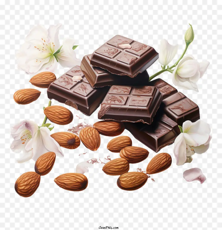 Hari Cokelat Dengan Almond，Coklat Dan Almond PNG