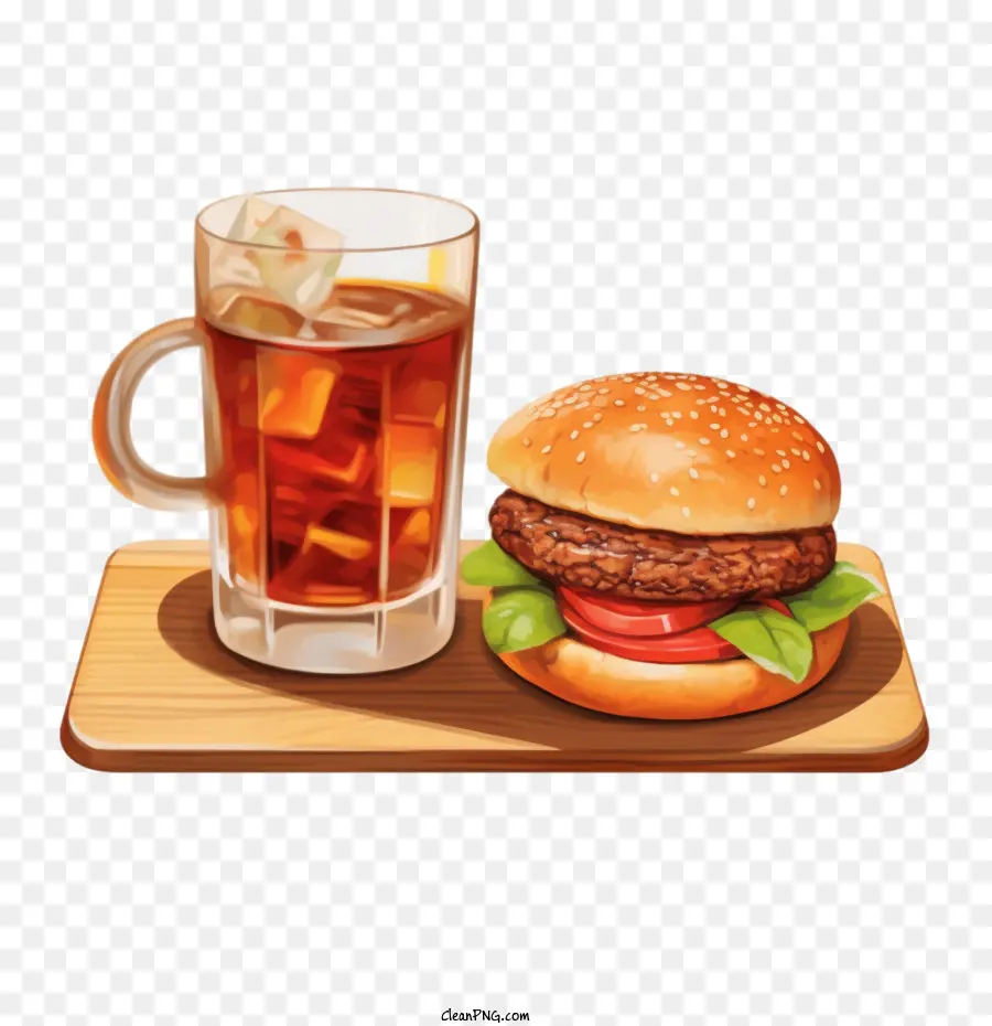 Cola，Hamburger PNG