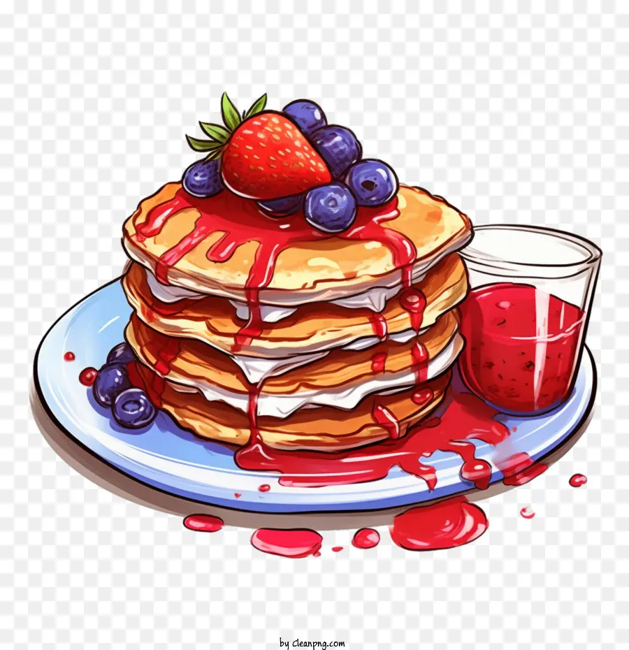 Pancake，Pancake Blueberry PNG