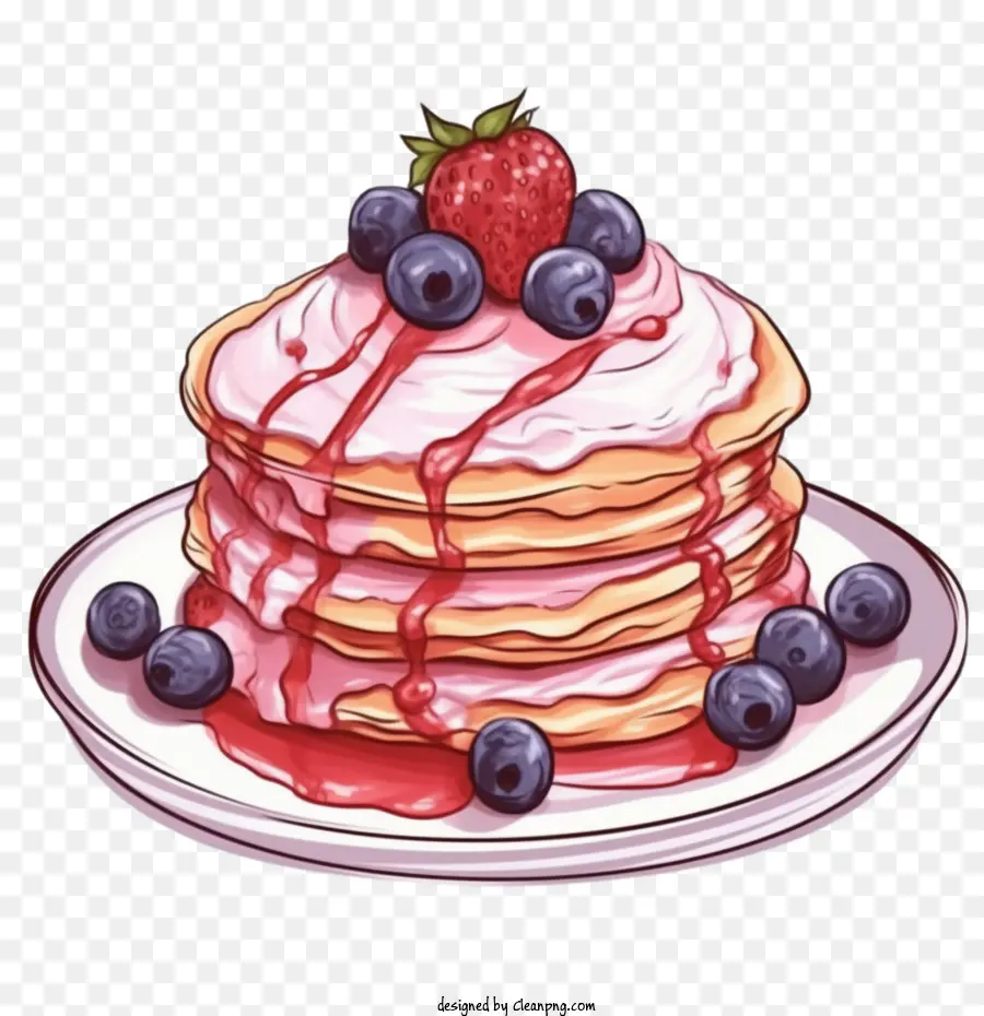 Pancake，Pancake Blueberry PNG