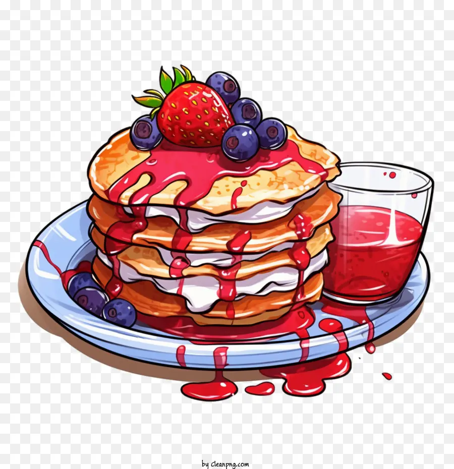 Pancake，Pancake Blueberry PNG