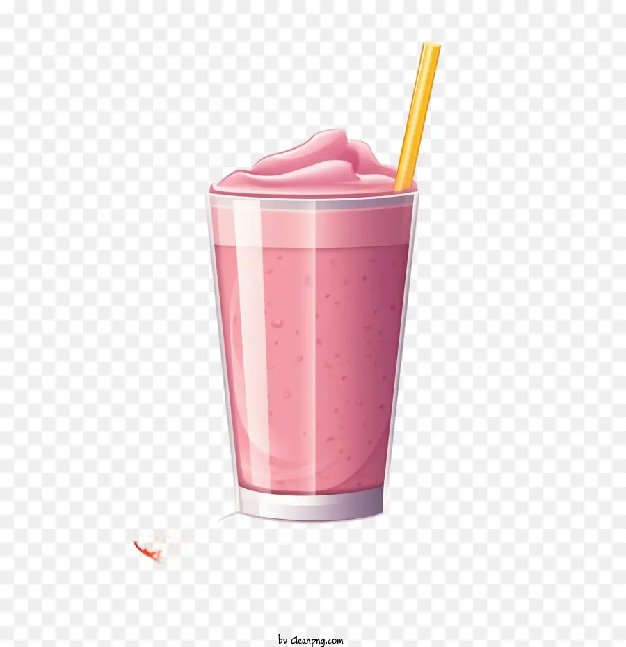 Minuman Kocok Susu，Milkshake Stroberi PNG