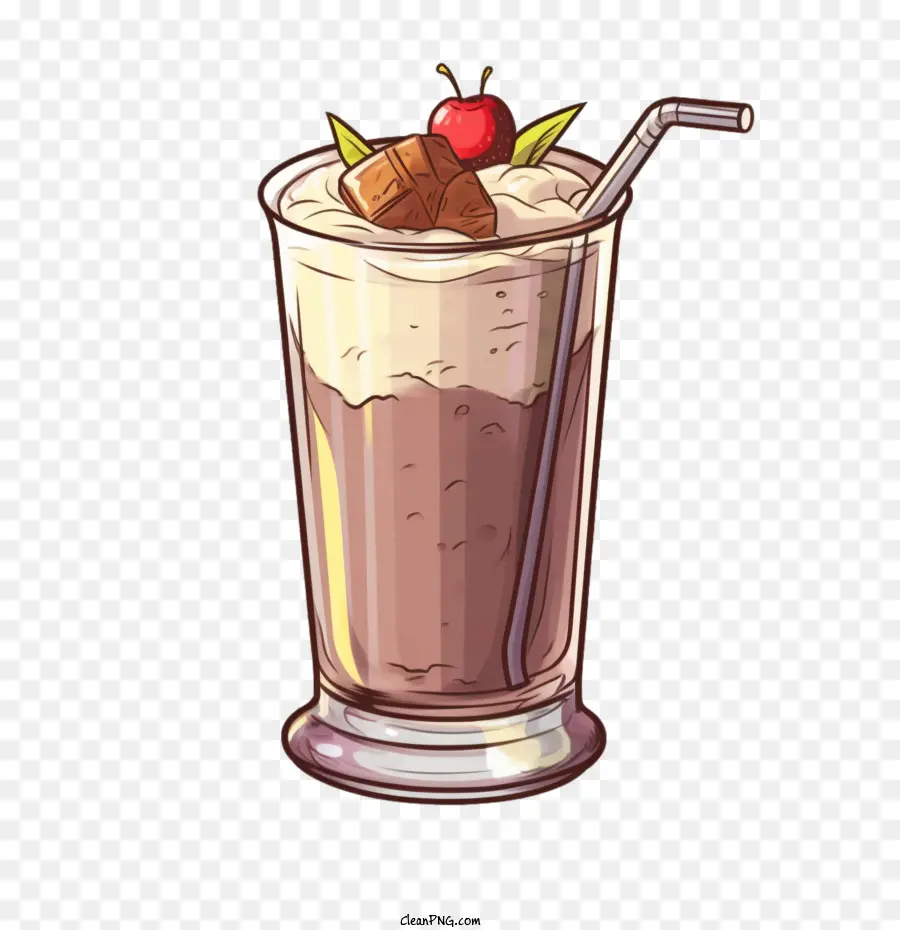 Minuman Kocok Susu，Milkshake Stroberi PNG