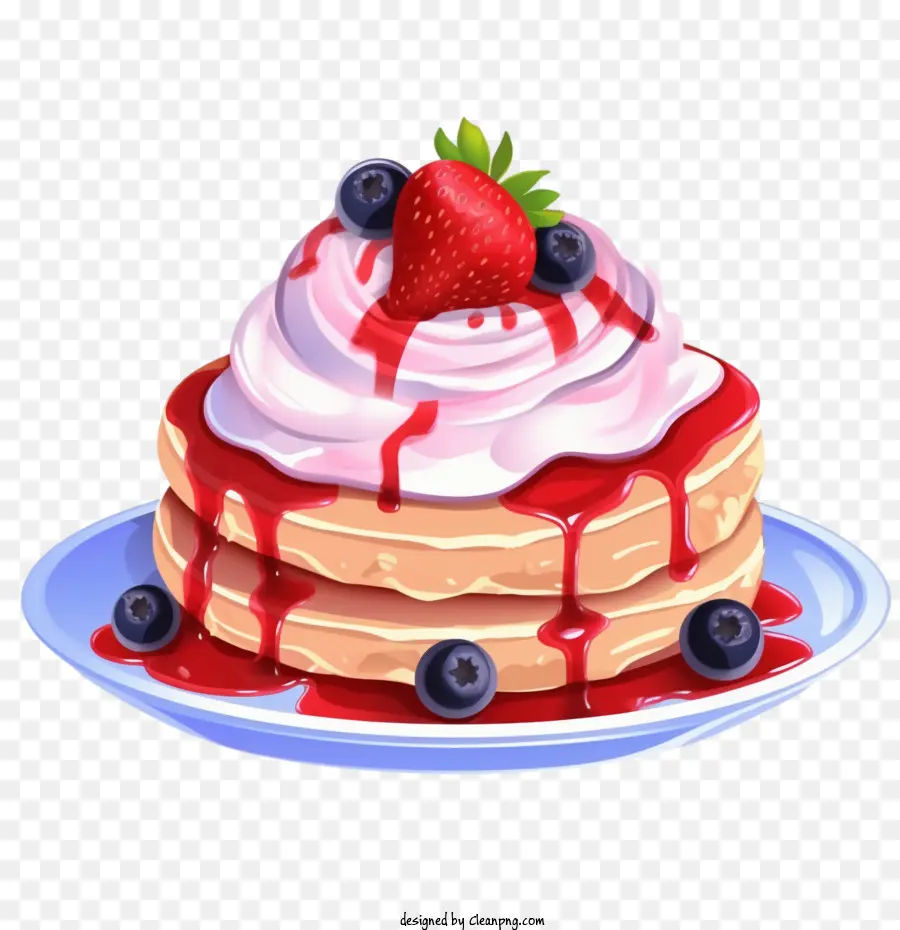 Pancake Blueberry，Pancake PNG