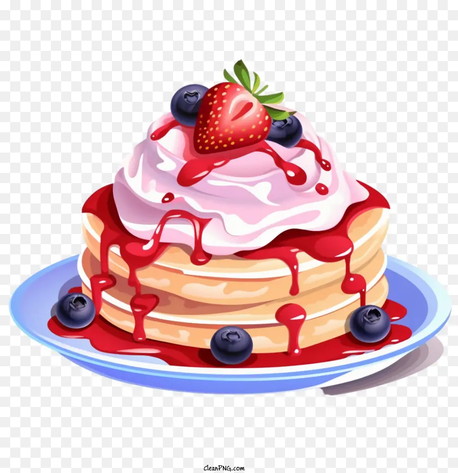 Pancake Blueberry，Pancake PNG