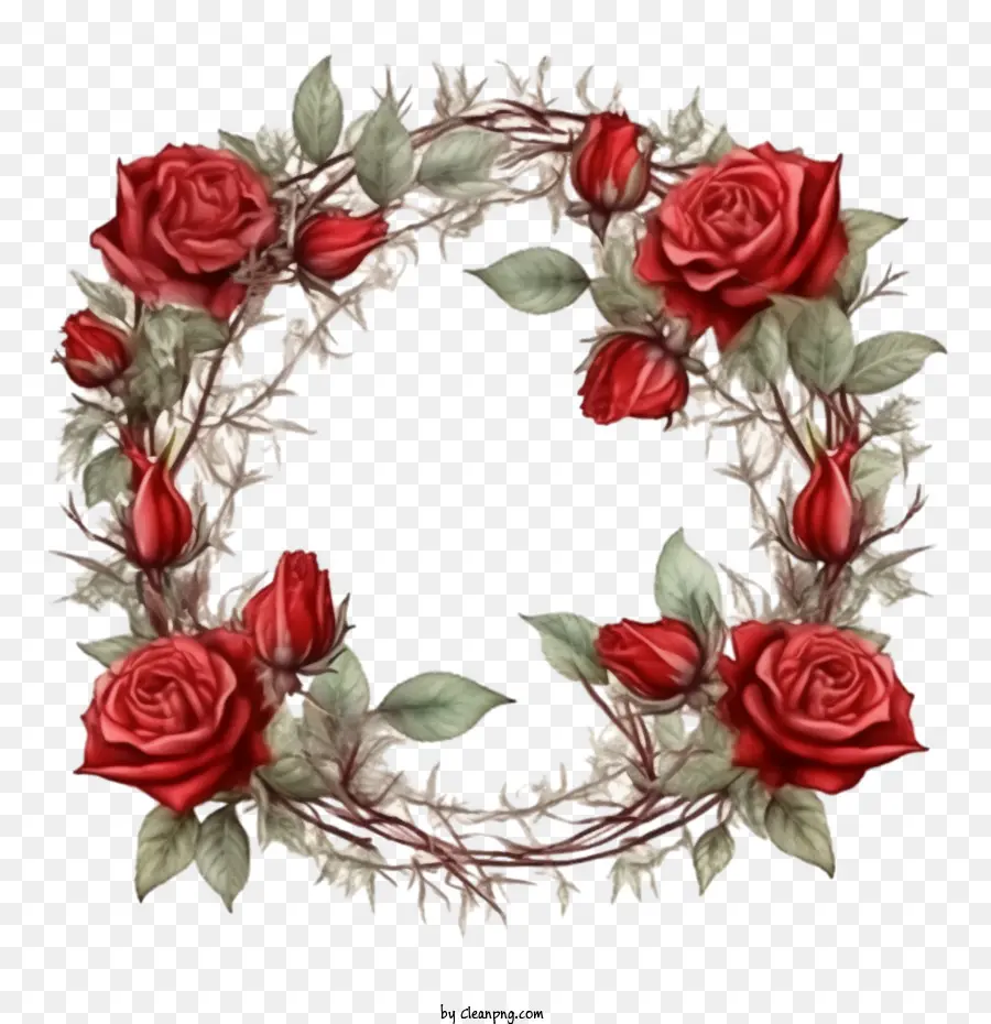 Bingkai Mawar，Mawar Merah PNG