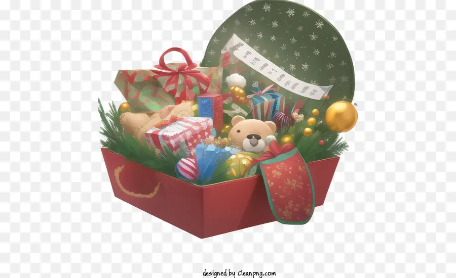 Hadiah Natal，Kotak Natal PNG