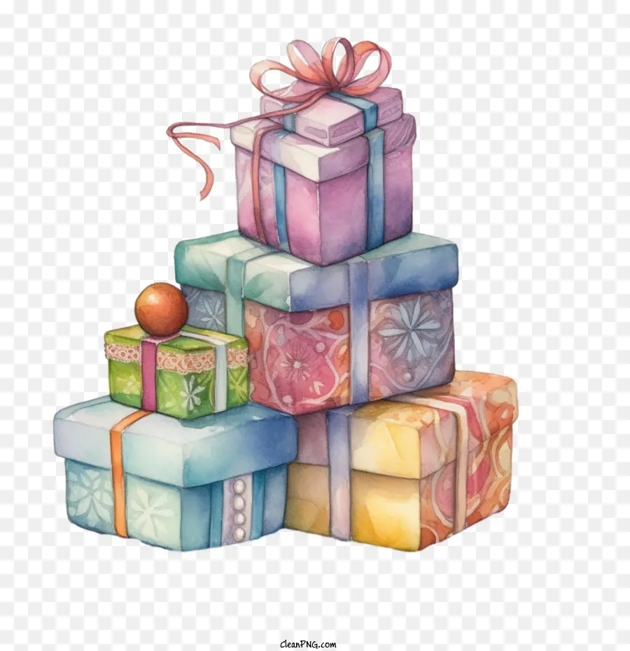 Cat Air Kotak Hadiah，Natal Gift Box PNG