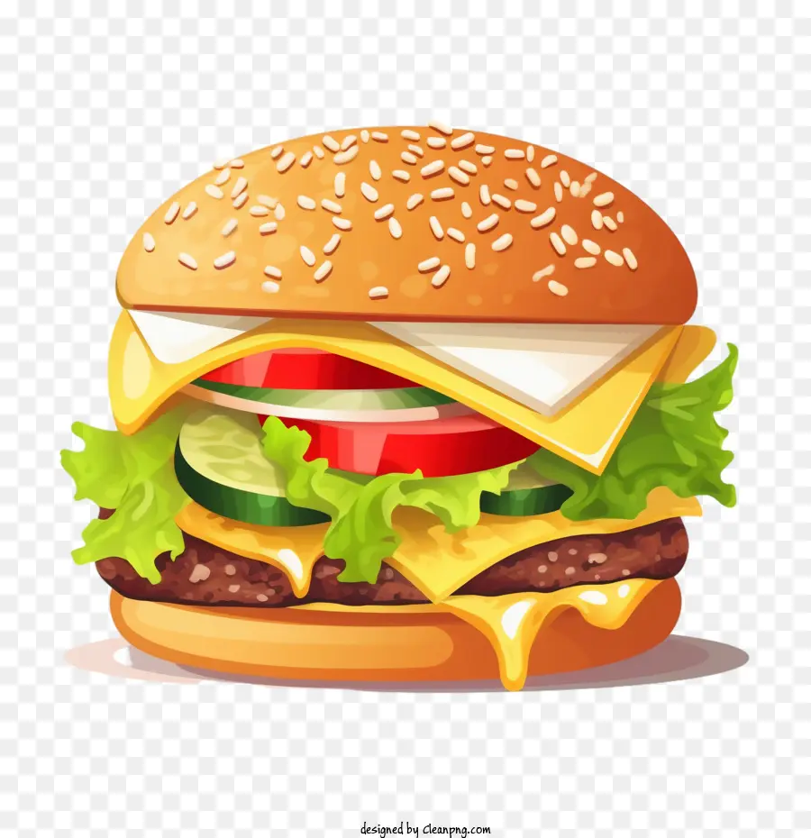 Hamburger，Burgernya PNG