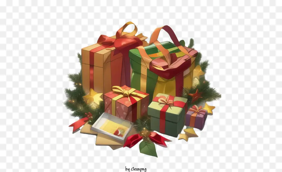 Hadiah Natal，Kotak Hadiah PNG