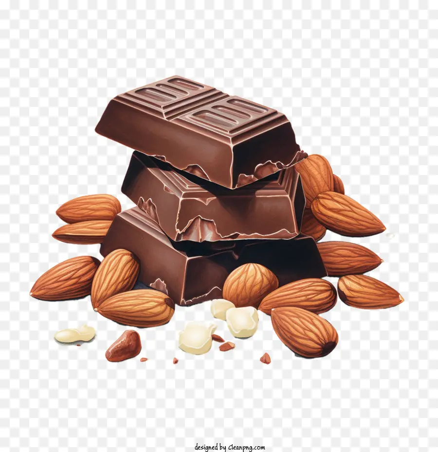 Hari Cokelat Dengan Almond，Cokelat PNG