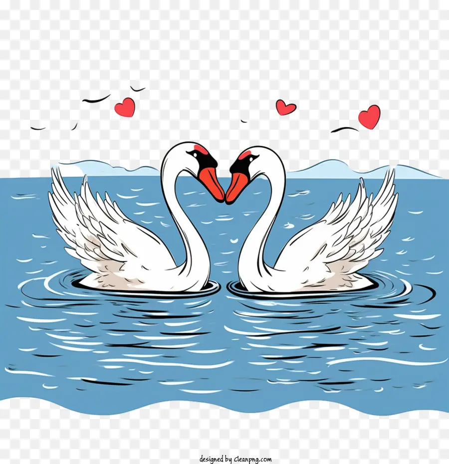 Swan，Bentuk Hati PNG