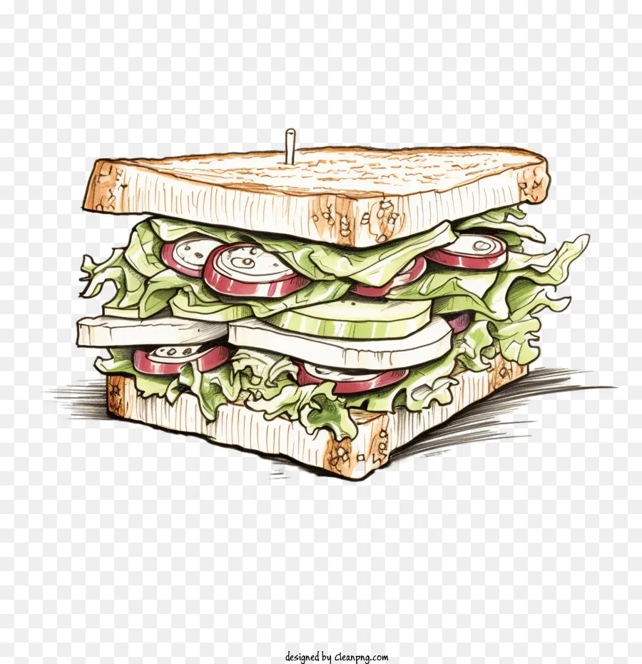 Sketsa Sandwich，Sandwitch PNG