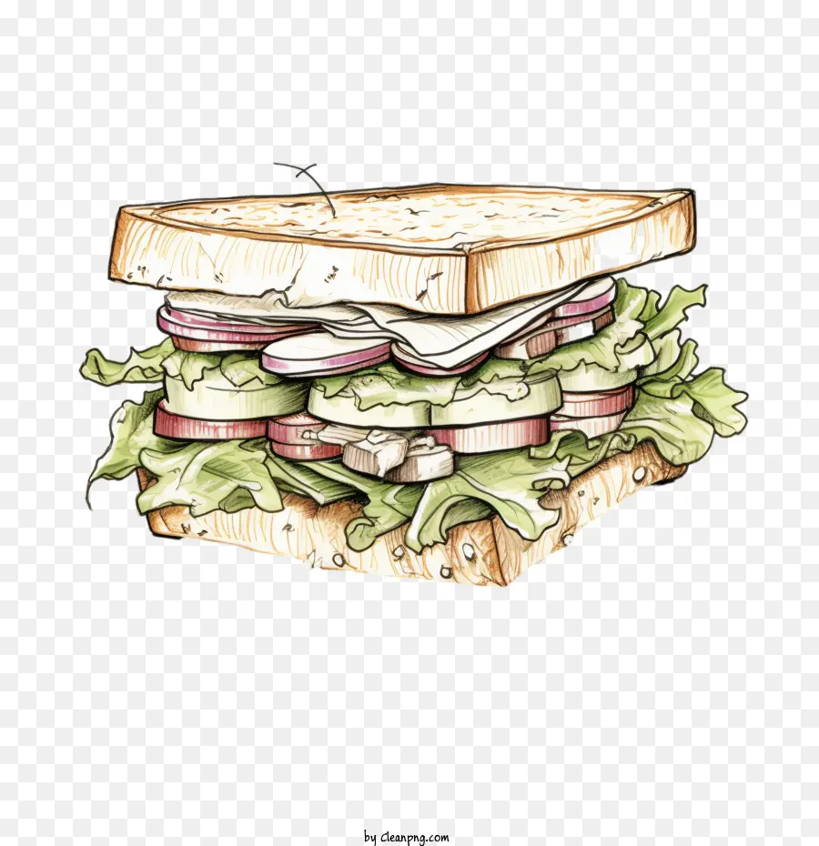 Sketsa Sandwich，Sandwitch PNG