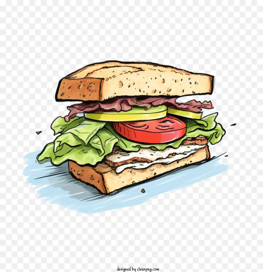 Sketsa Sandwich，Sandwitch PNG