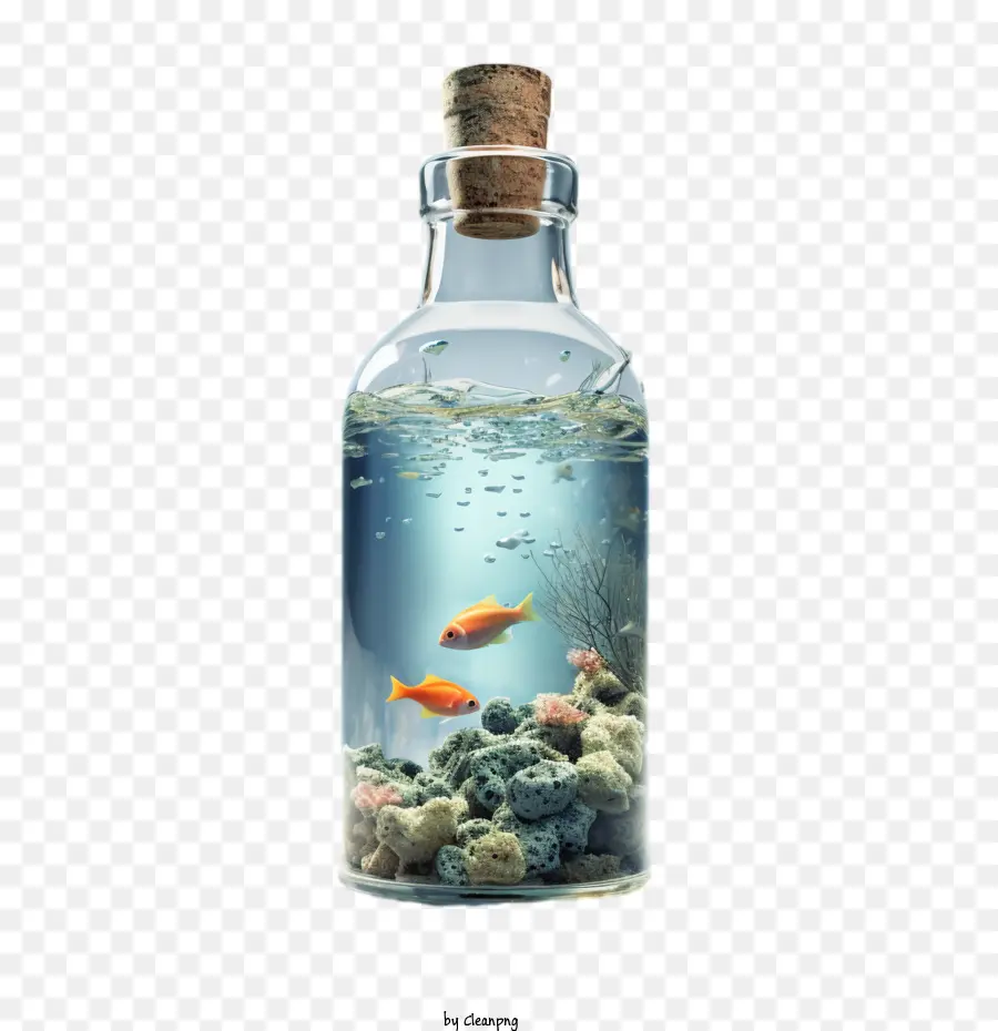 Botol Keinginan，Ikan Dalam Botol PNG