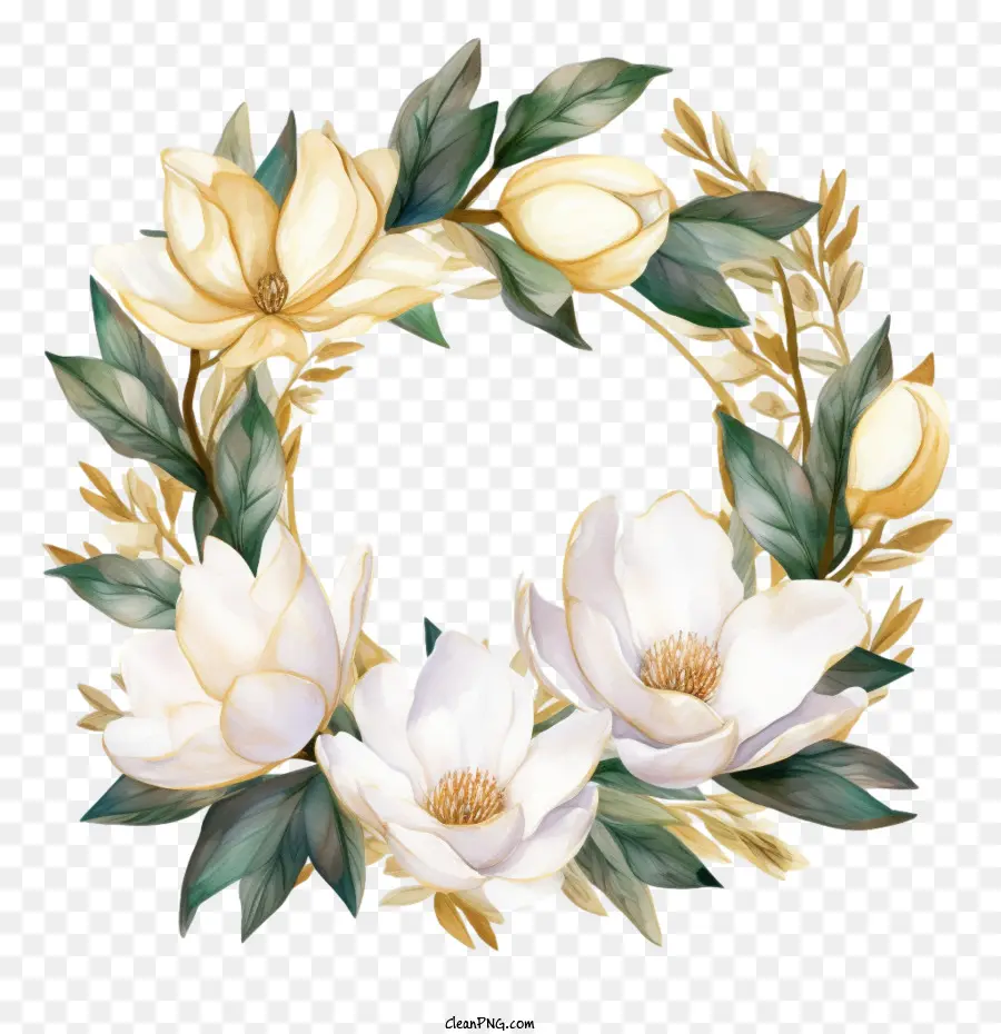 Karangan Bunga Magnolia，Karangan Bunga PNG
