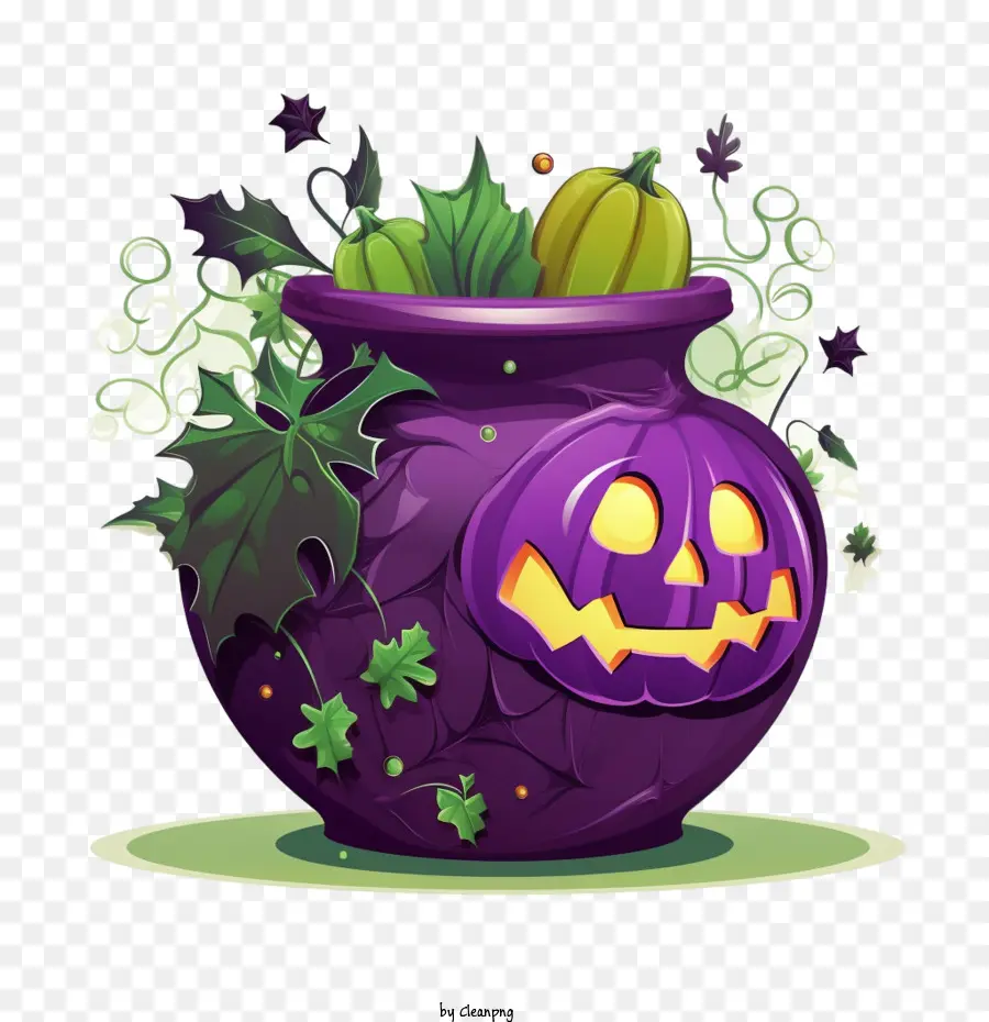 Kuali Racun，Pot Halloween PNG