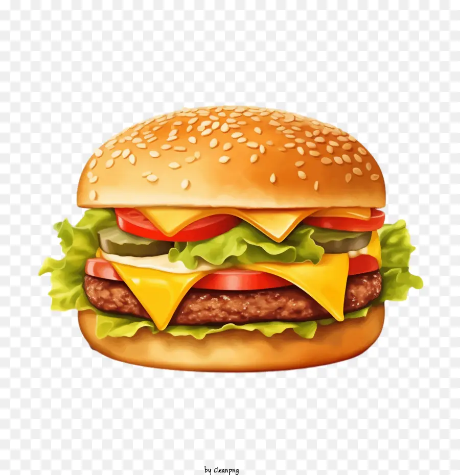 Hamburger，Burgernya PNG