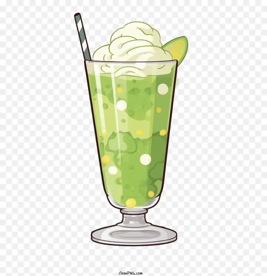 Minuman Kocok Susu，Milkshake Hijau PNG