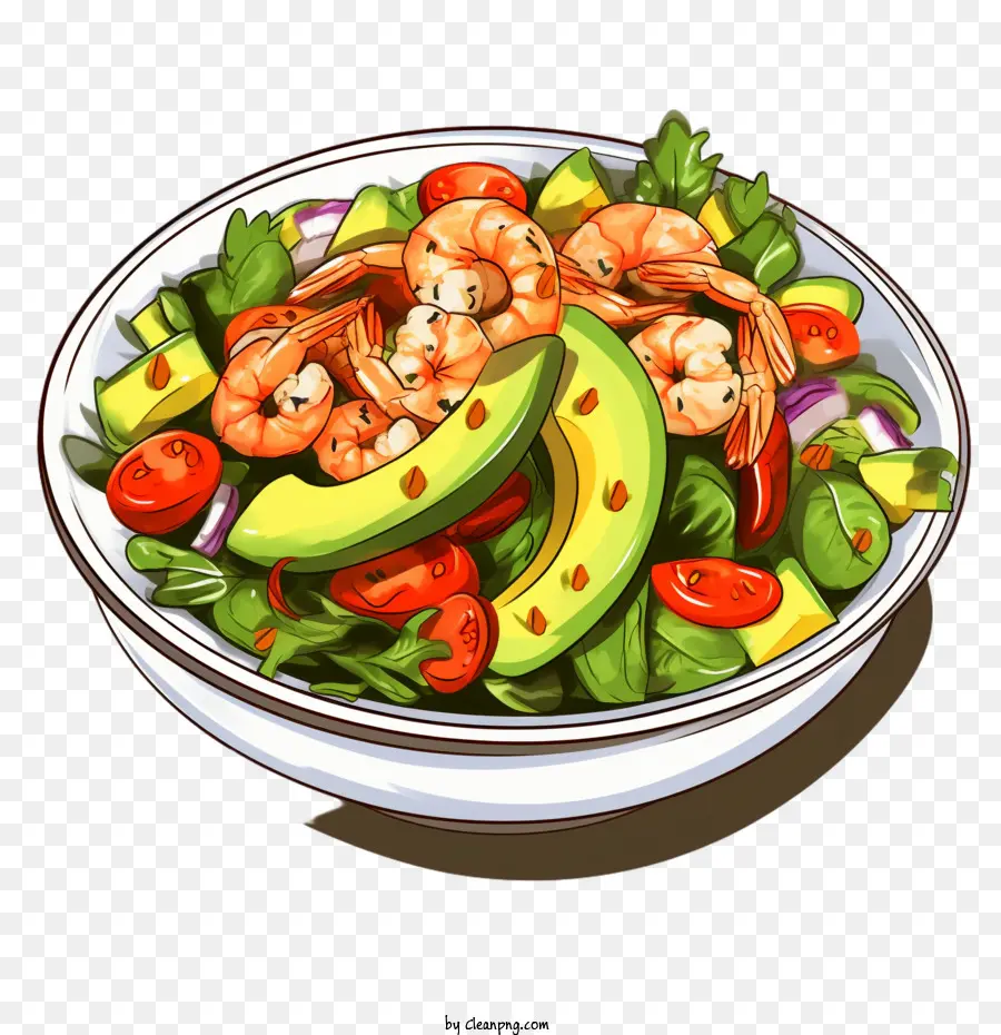 Salad，Salad Udang PNG