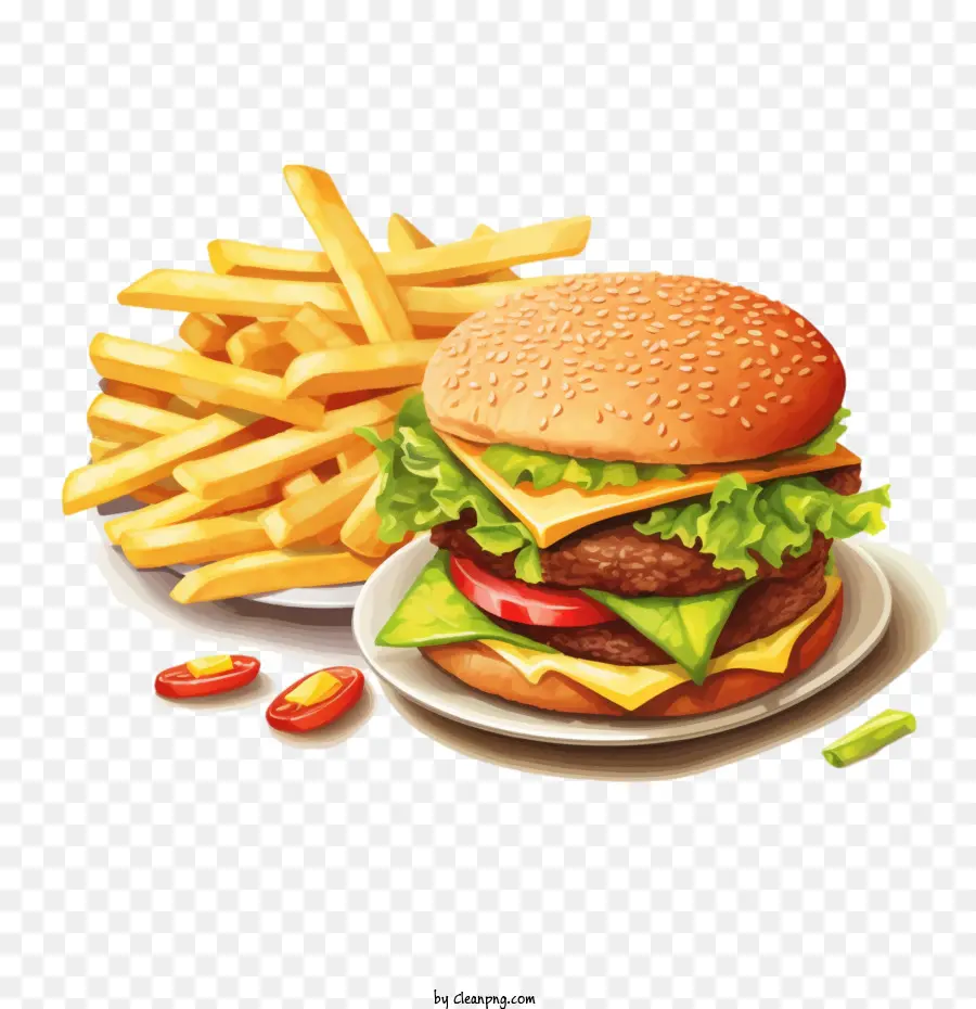 Hamburger，Burger PNG