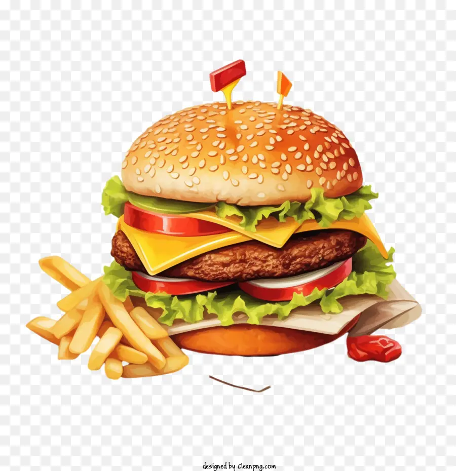 Hamburger，Burger PNG