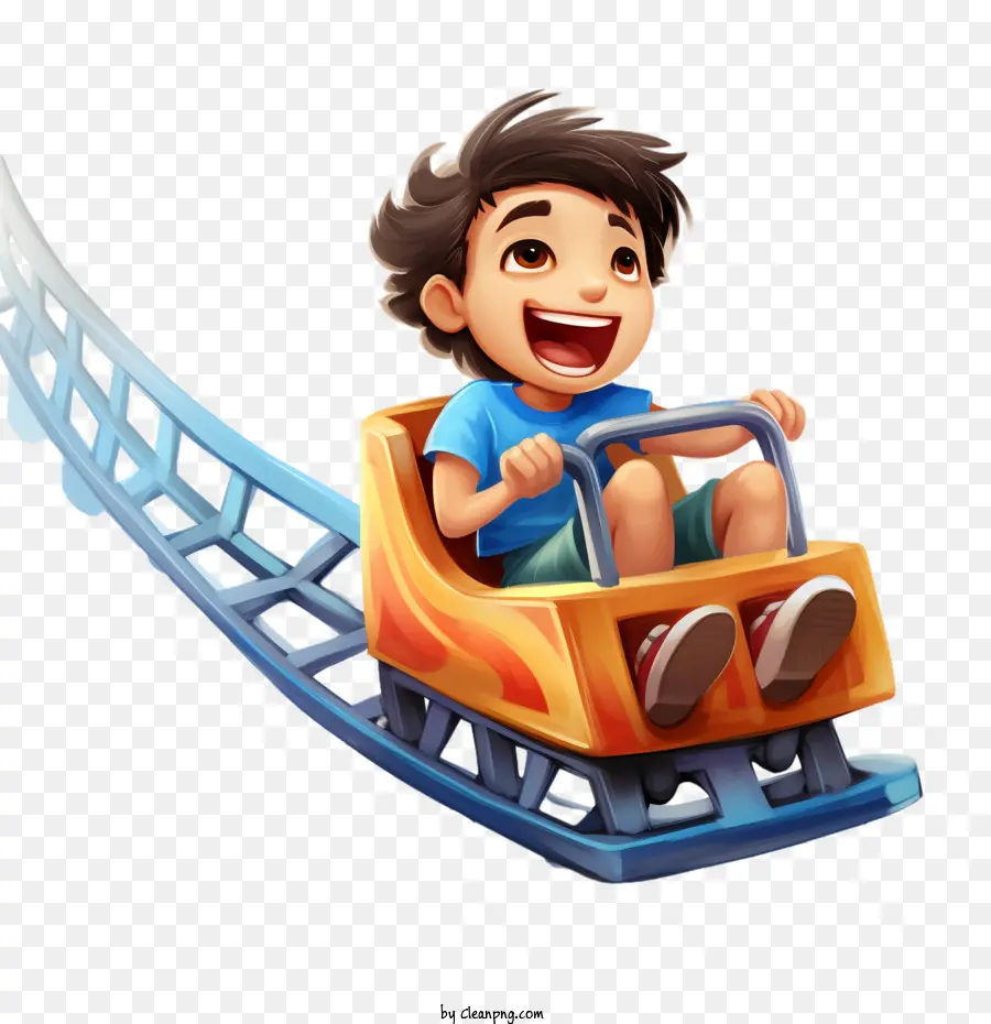 Hari Roller Coaster Nasional，Anak Laki Laki Di Roller Coaster PNG