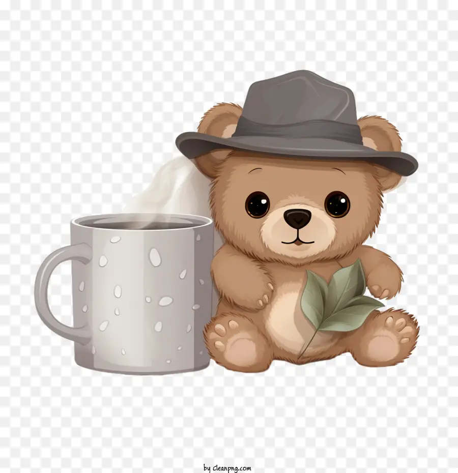 Hari Boneka Beruang，Boneka Beruang Dengan Mug PNG