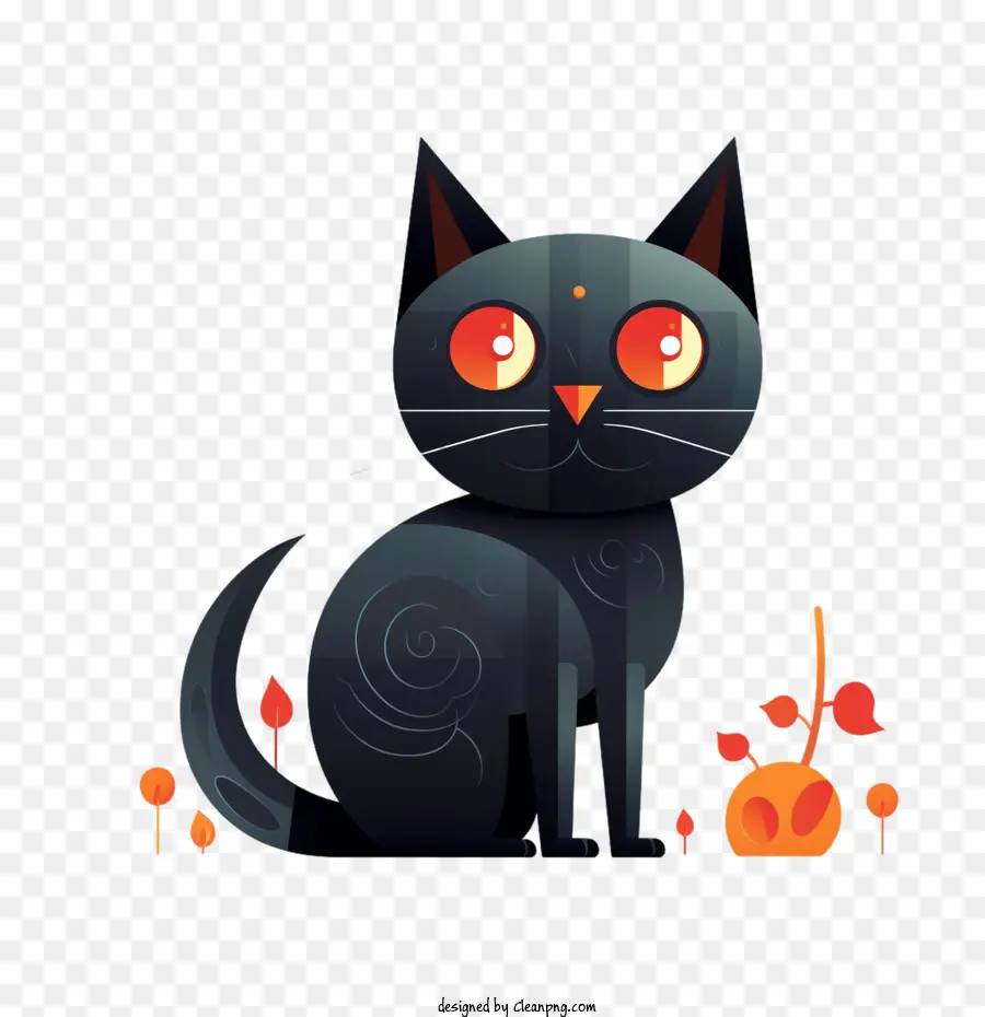 Hallowen，Kucing Hitam PNG