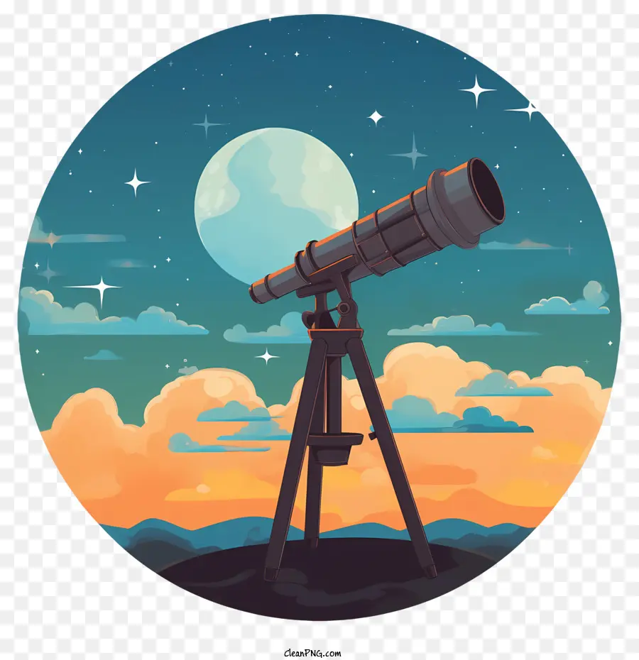 Astronomi Hari，Teleskop PNG
