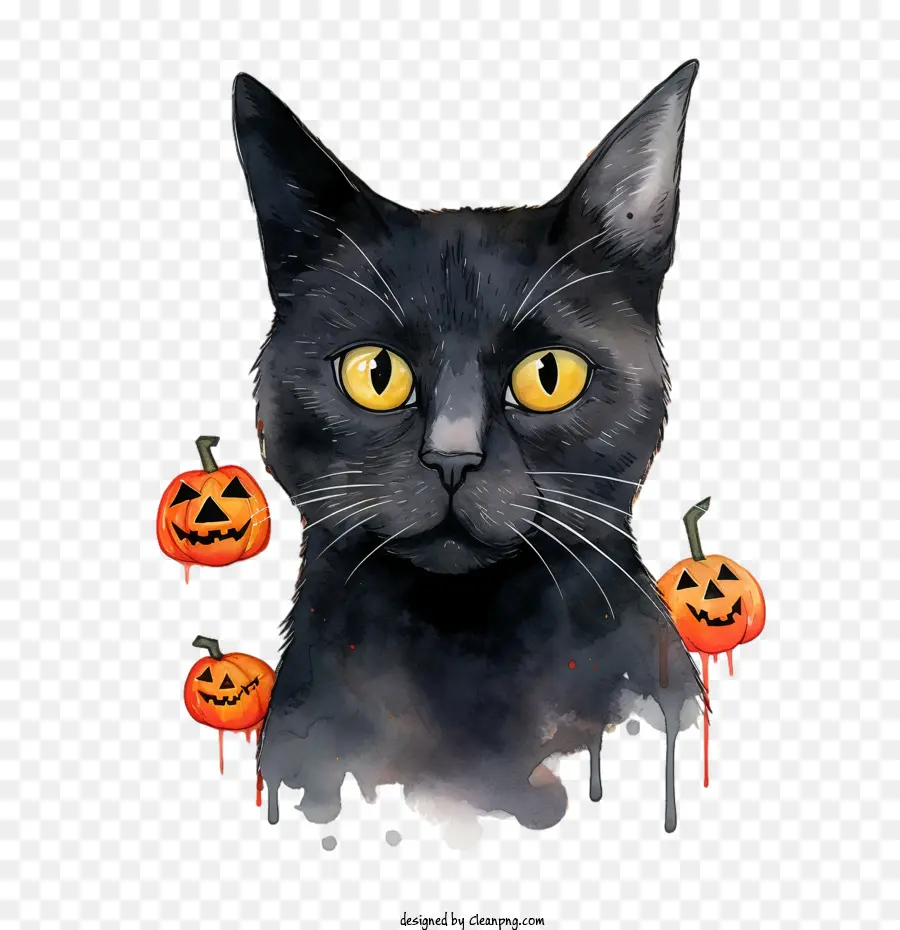 Halloween，Kucing Hitam PNG