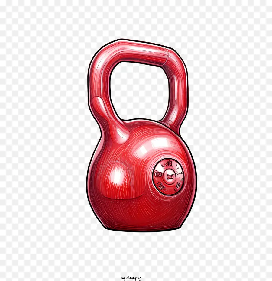 Olahraga，Kettlebell Merah PNG