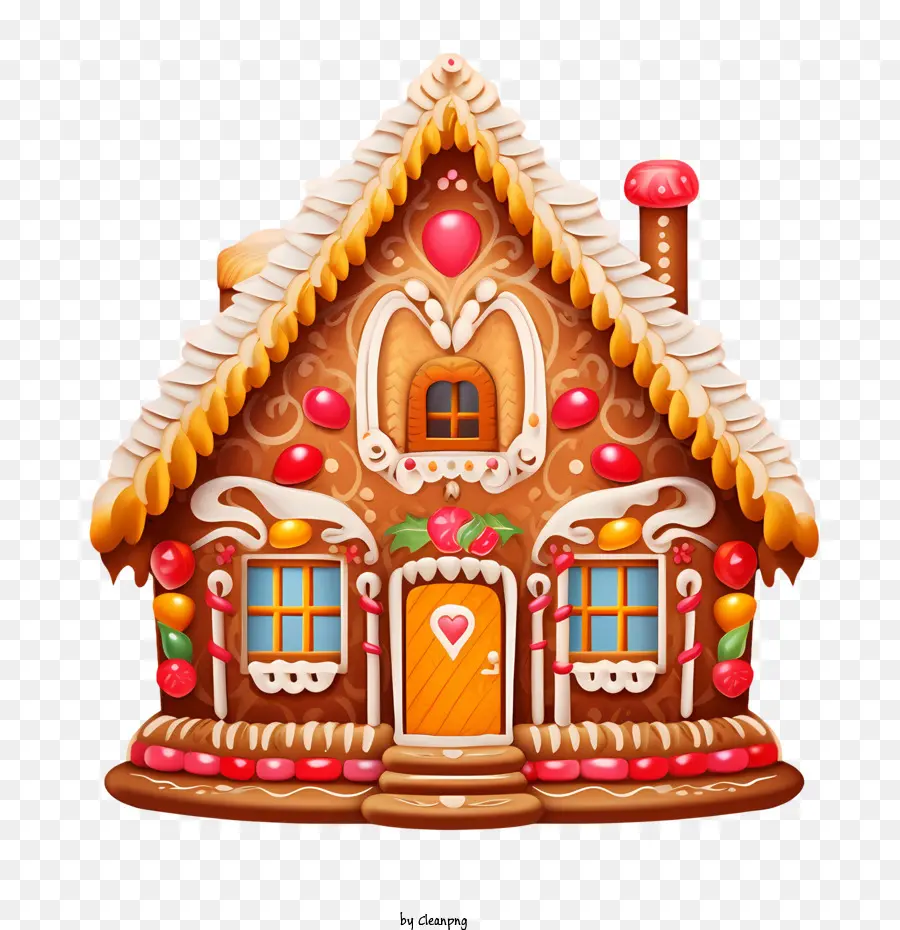 Kue Natal，Gingerbread House PNG