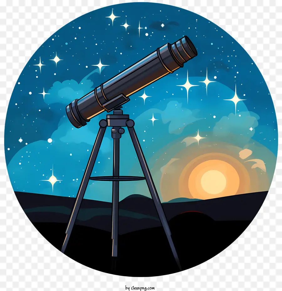 Astronomi Hari，Teleskop PNG
