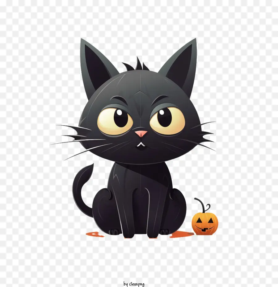 Hallowen，Kucing Hitam PNG