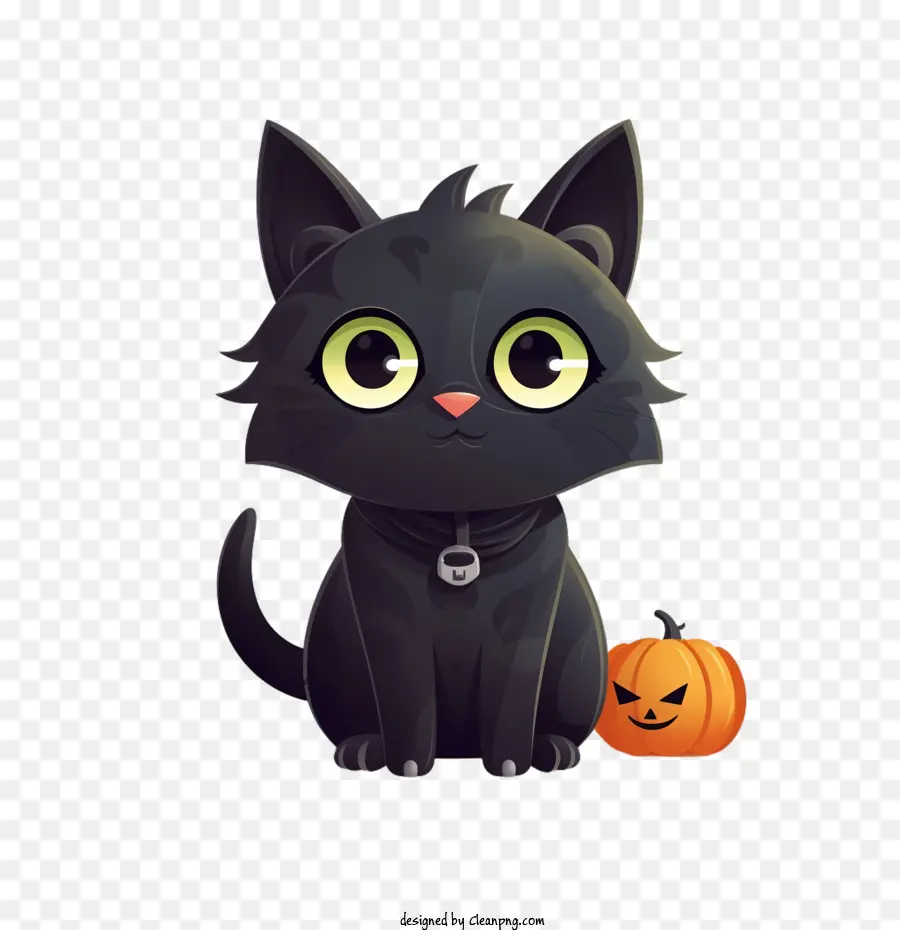 Hallowen，Kucing Hitam PNG